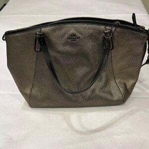Coach Gold Metallic Shoulder Bag Mini Kelsey Satchel
